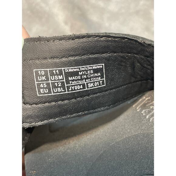 Dr Martens Air Wair Myles Black Unisex Double Strap Sandals Mens 11 Womens 12 main image 8